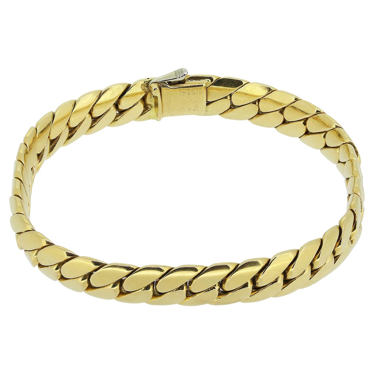 Pulsera de cadena de eslabones Cartier Vintage Curb