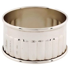 Cartier Vintage Cylindrical Fluted Sterling Silver Accessory Stand #SV925