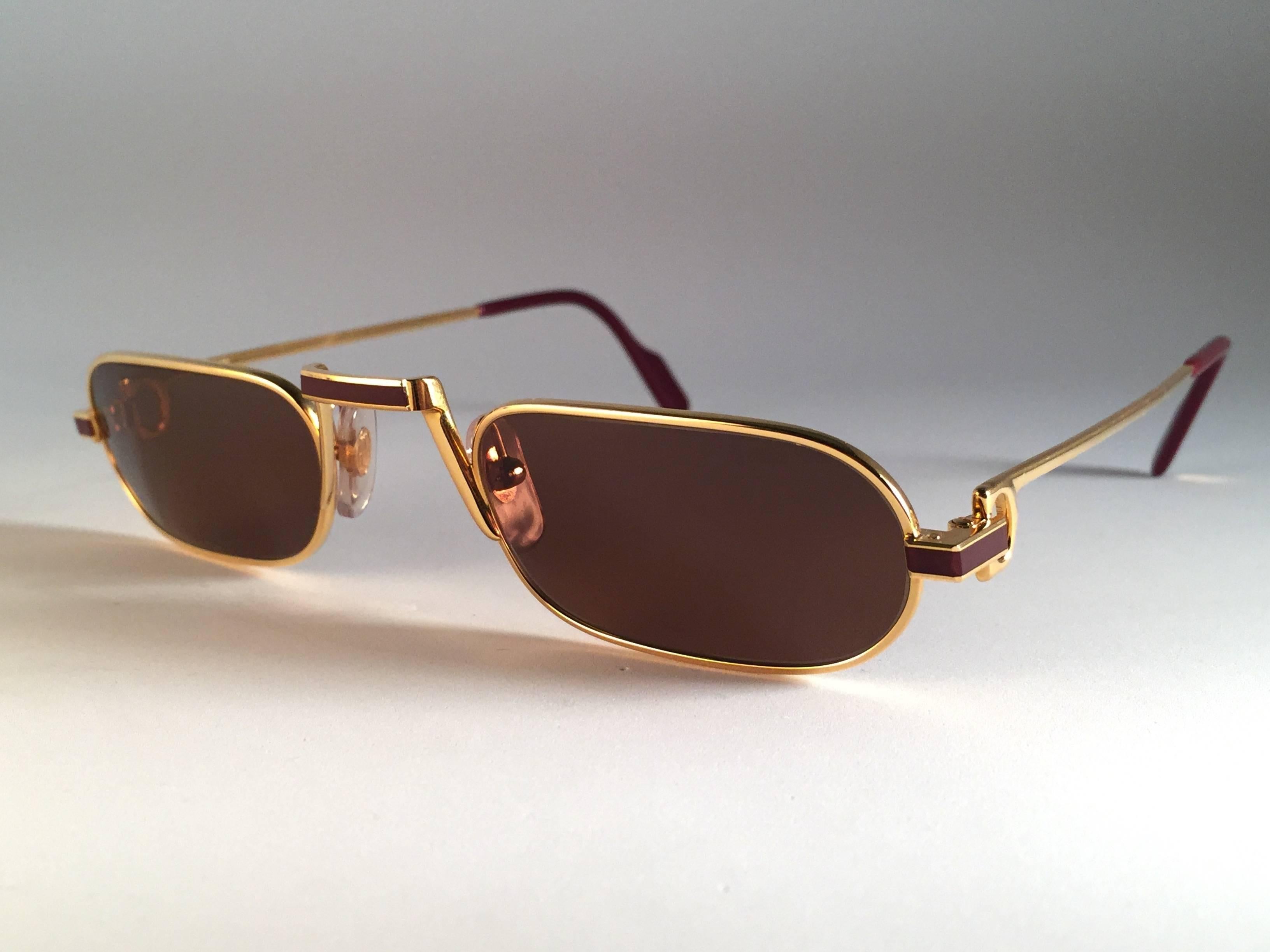 Cartier Vintage Demilune Laque De Chine Medium Reading Sunglasses France  In New Condition In Baleares, Baleares