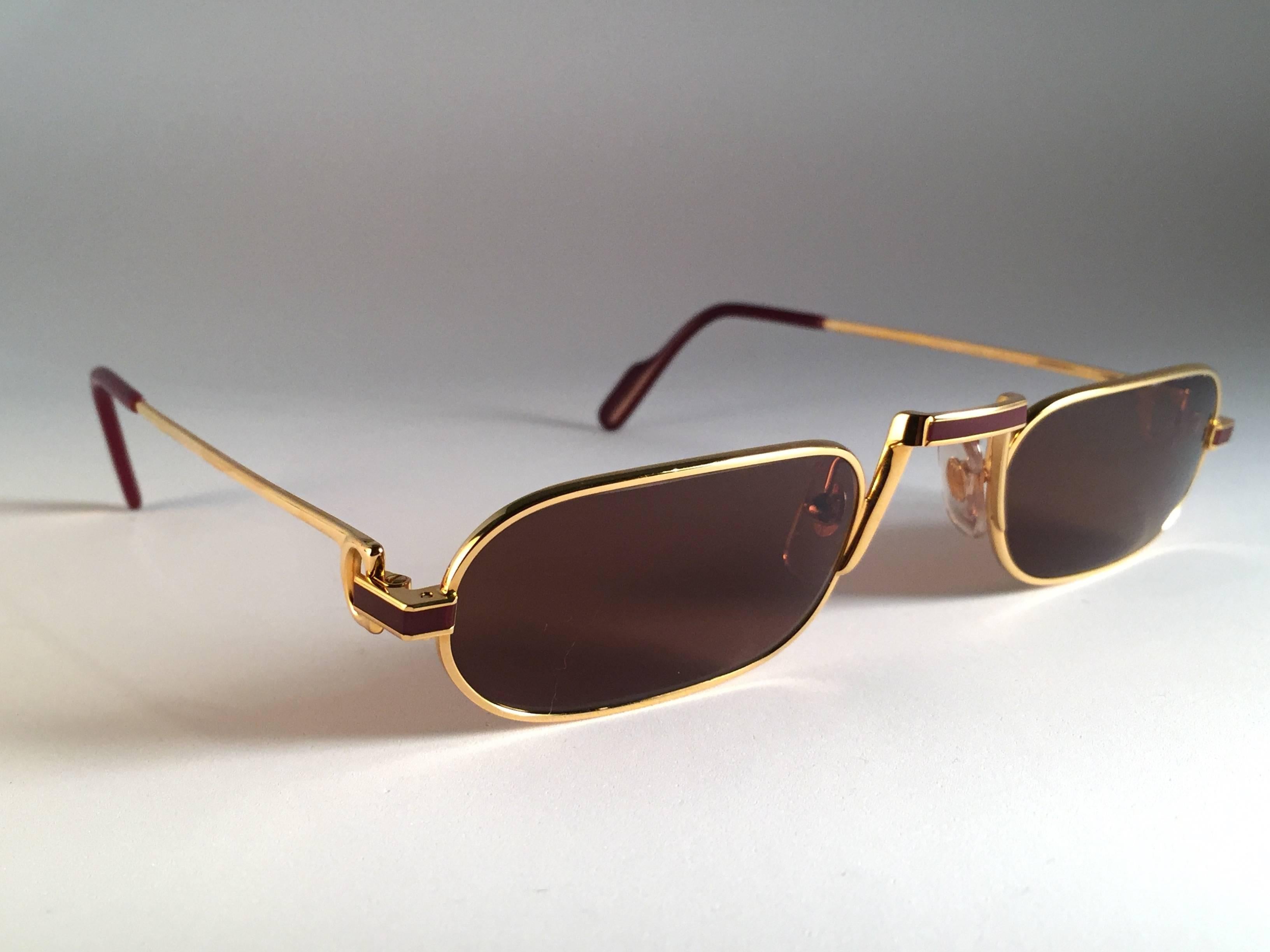 Cartier Vintage Demilune Laque De Chine Medium Reading Sunglasses France  In New Condition In Baleares, Baleares