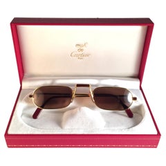 Cartier Vintage Demilune Laque De Chine Medium Reading Sunglasses France 