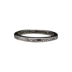 Cartier Retro Diamond Full Eternity Ring Platinum, Circa 1950