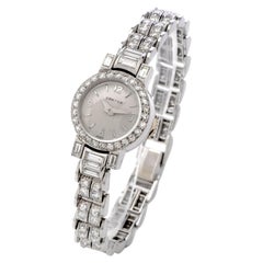 Cartier Vintage Diamond Platinum Collectible Ladies  Dress Watch