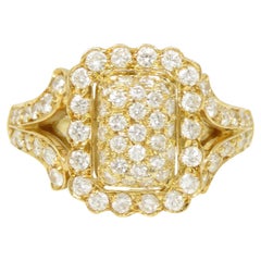Cartier Vintage Diamantring aus Roségold mit Diamanten