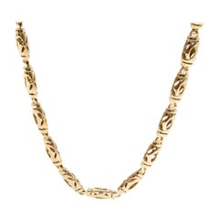 Cartier Vintage Double C Necklace in 18 Karat Yellow Gold