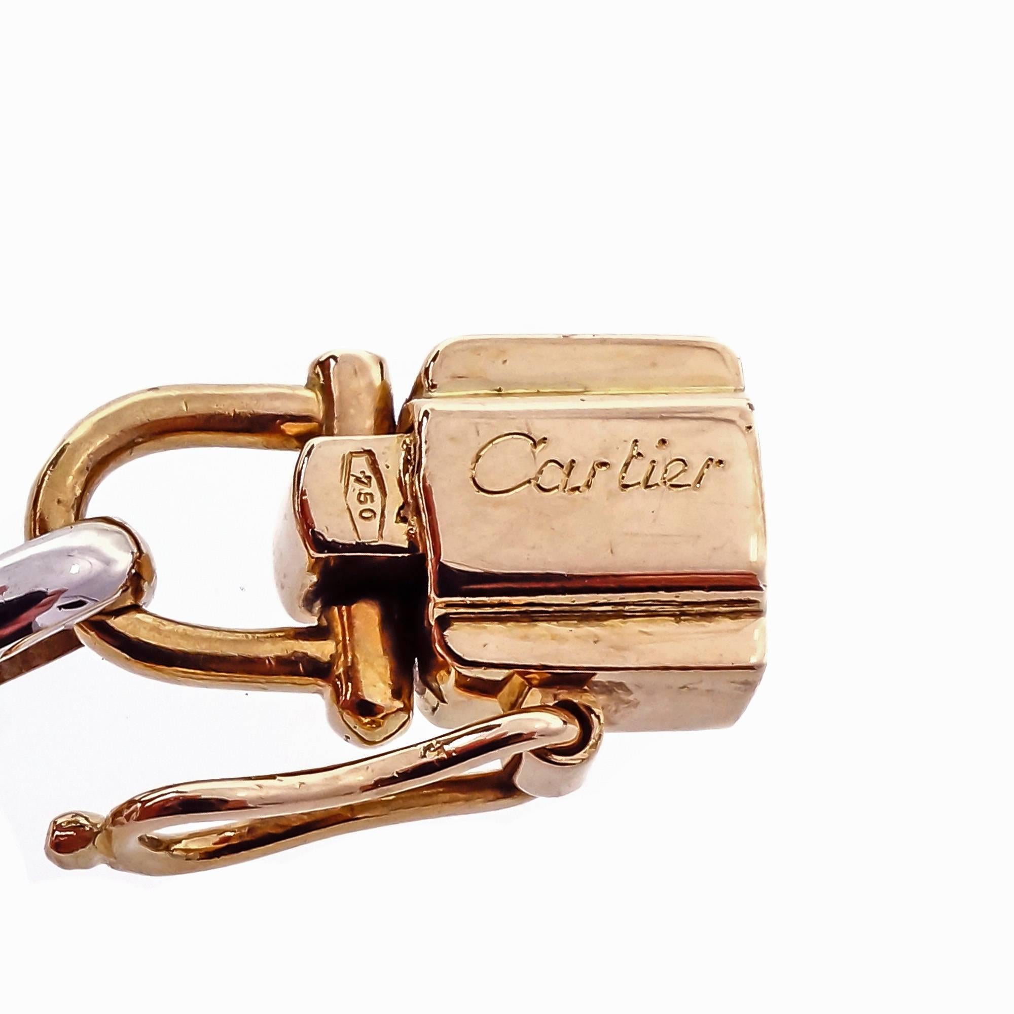 Women's Cartier Vintage Equestrian Theme Gold Chain Necklace