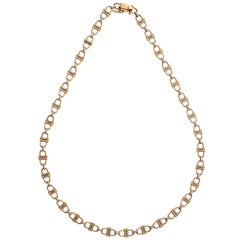 Cartier Vintage Equestrian Theme Gold Chain Necklace