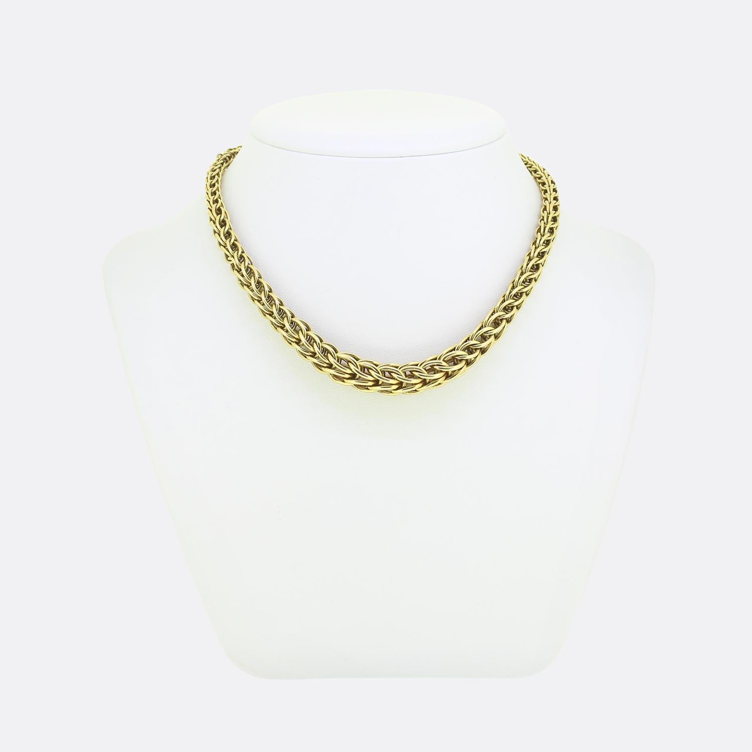 Cartier Vintage Fancy Link Chain Necklace In Good Condition In London, GB