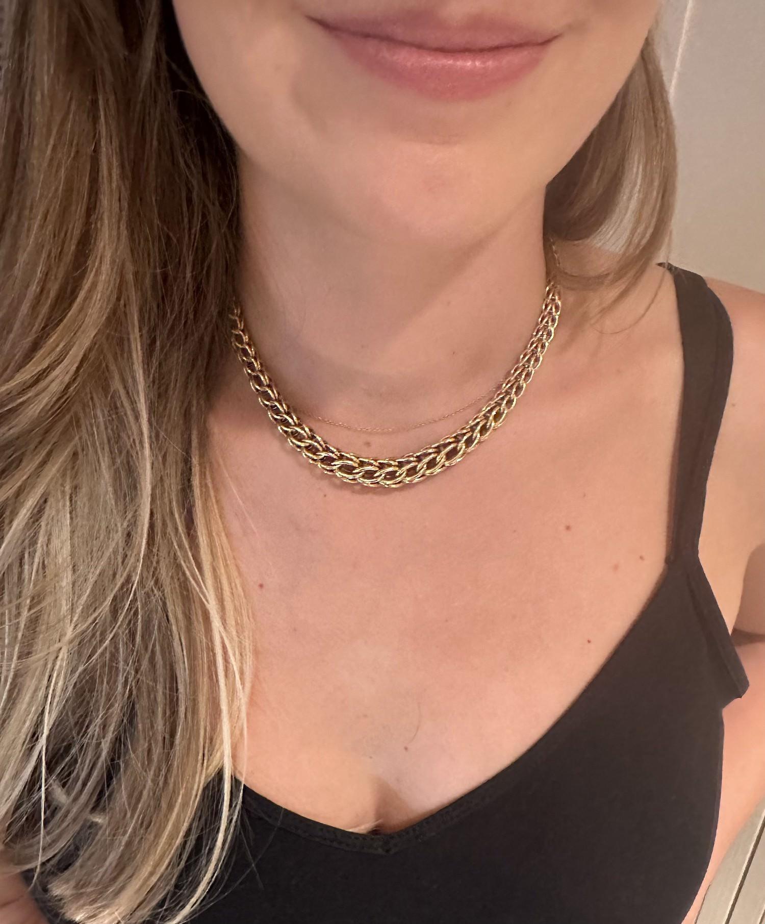 Cartier Vintage Fancy Link Chain Necklace 1