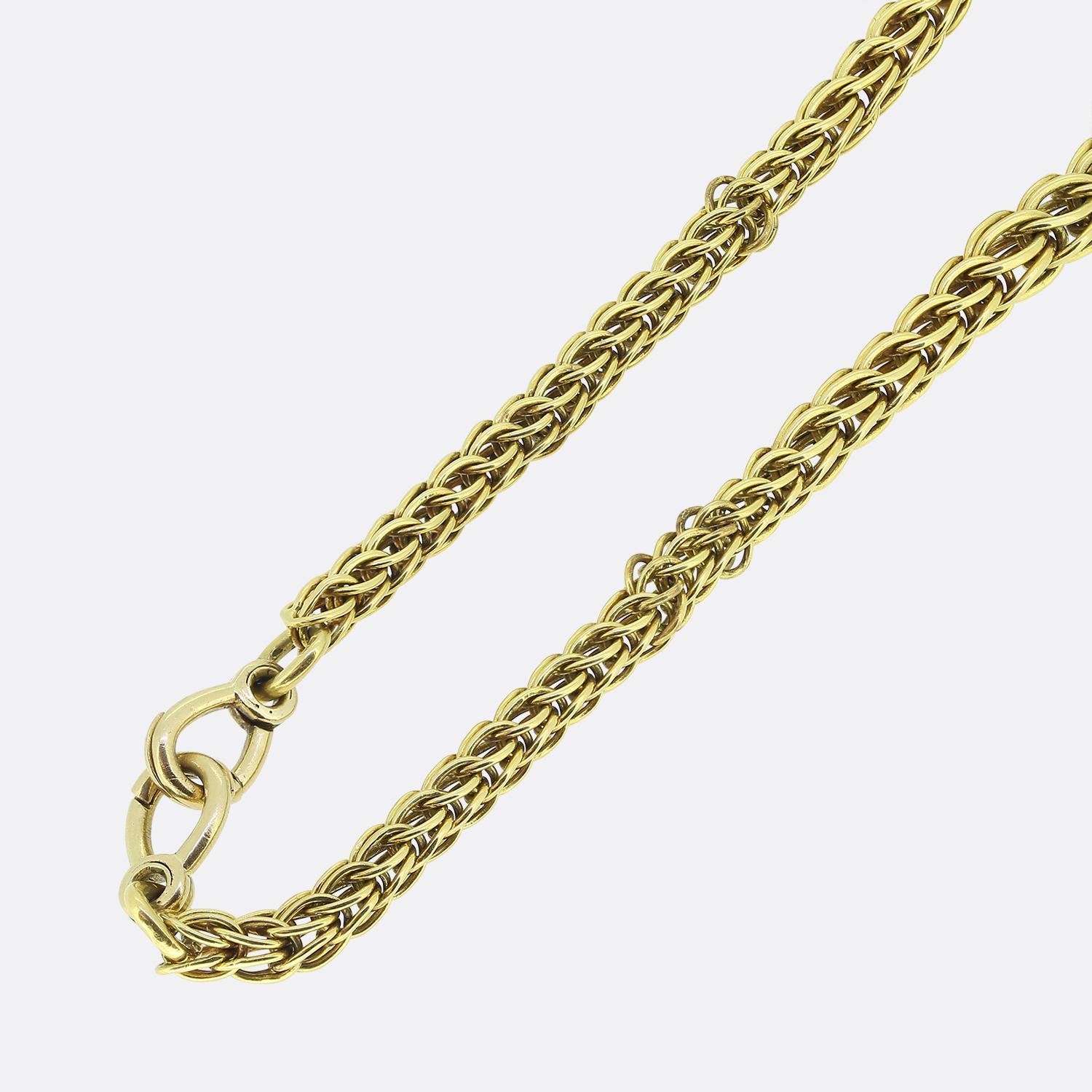 Cartier Vintage Fancy Link Chain Necklace 3