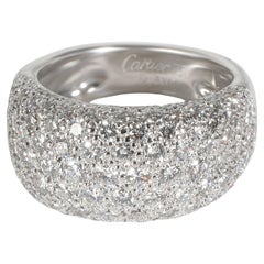 Cartier Vintage Fashion Ring in 18k White Gold 3.5 CTW