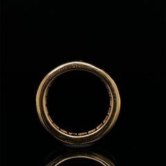Cartier Vintage French Cut Sapphire Full Eternity Ring 18 Karat Yellow Gold