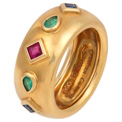 Cartier vintage gemstone 18k yellow gold ring