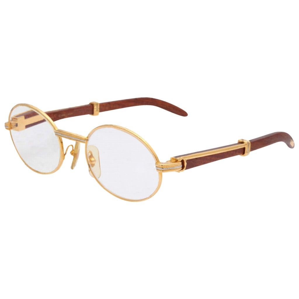 Cartier Vintage Giverny Palisander Sunglasses In Good Condition For Sale In Chicago, IL