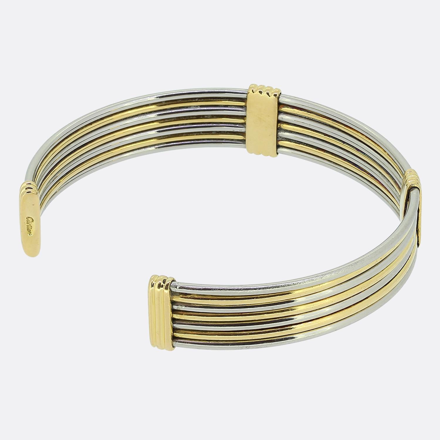 Cartier Vintage Gold and Steel Suite For Sale 3