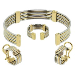 Cartier Vintage Gold and Steel Suite