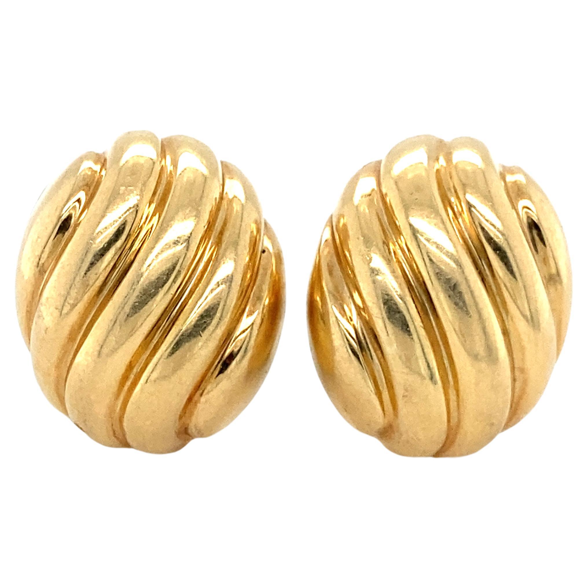 Cartier Vintage Gold Earclips