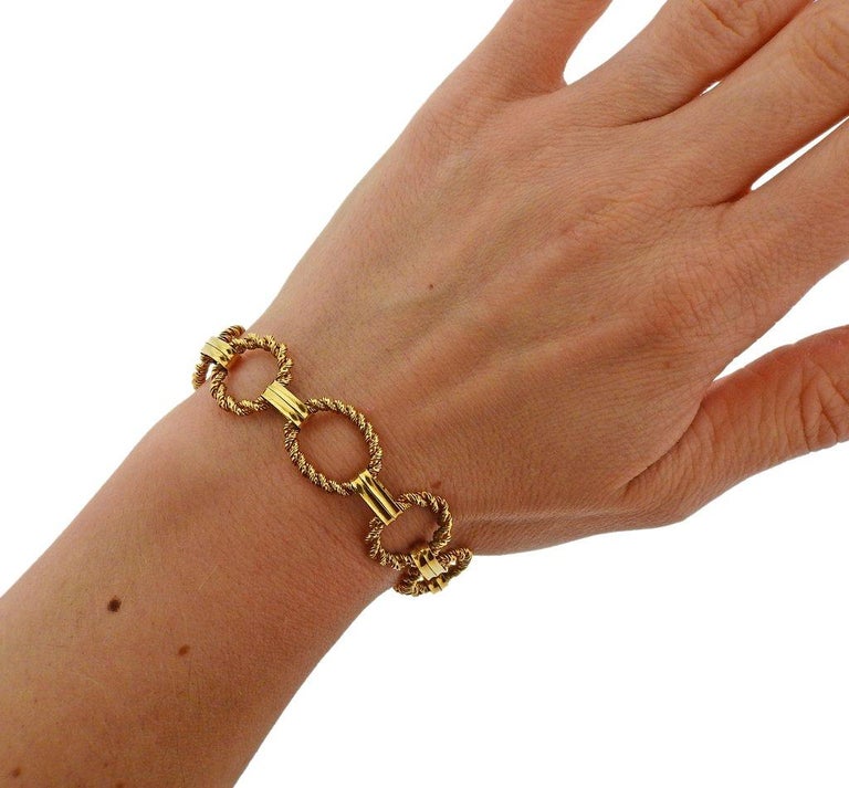 Cartier Vintage Gold Link Bracelet at 1stDibs
