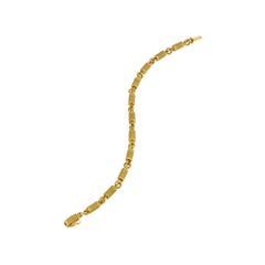 Bracciale Cartier Vintage in oro con maglie a corda attorcigliata in stile nautico