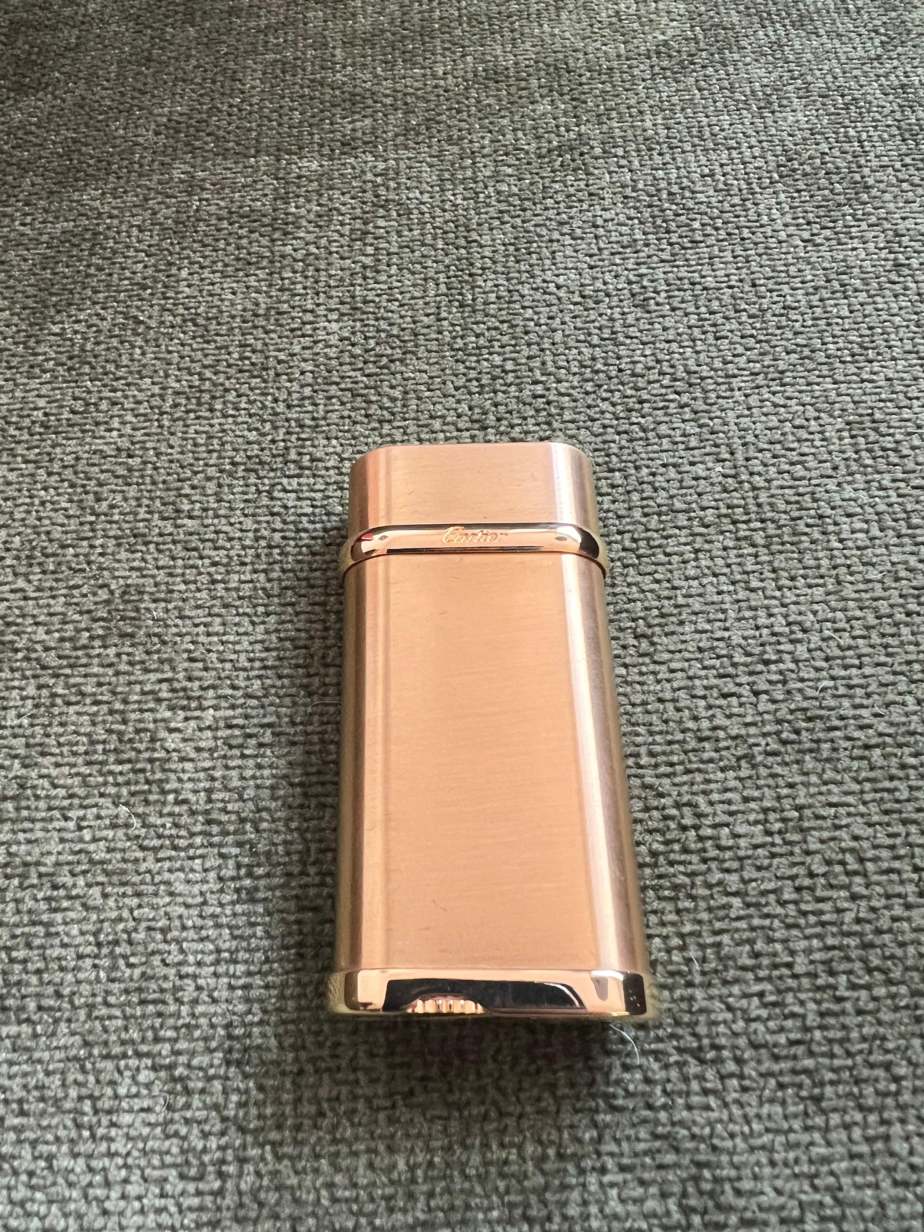 Cartier Vintage Gold Plated “Cartier” Lighter In Original Case “Circa 1990” 9
