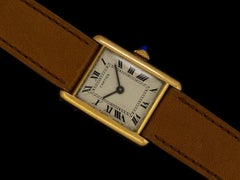 Cartier Vintage Ladies Tank Mechanical French Market Watch - Solid 18K Gold