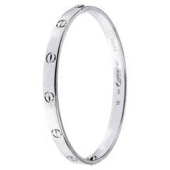 Cartier Vintage Bracciale dell'amore grande in oro bianco 18 carati con scatola e cacciavite