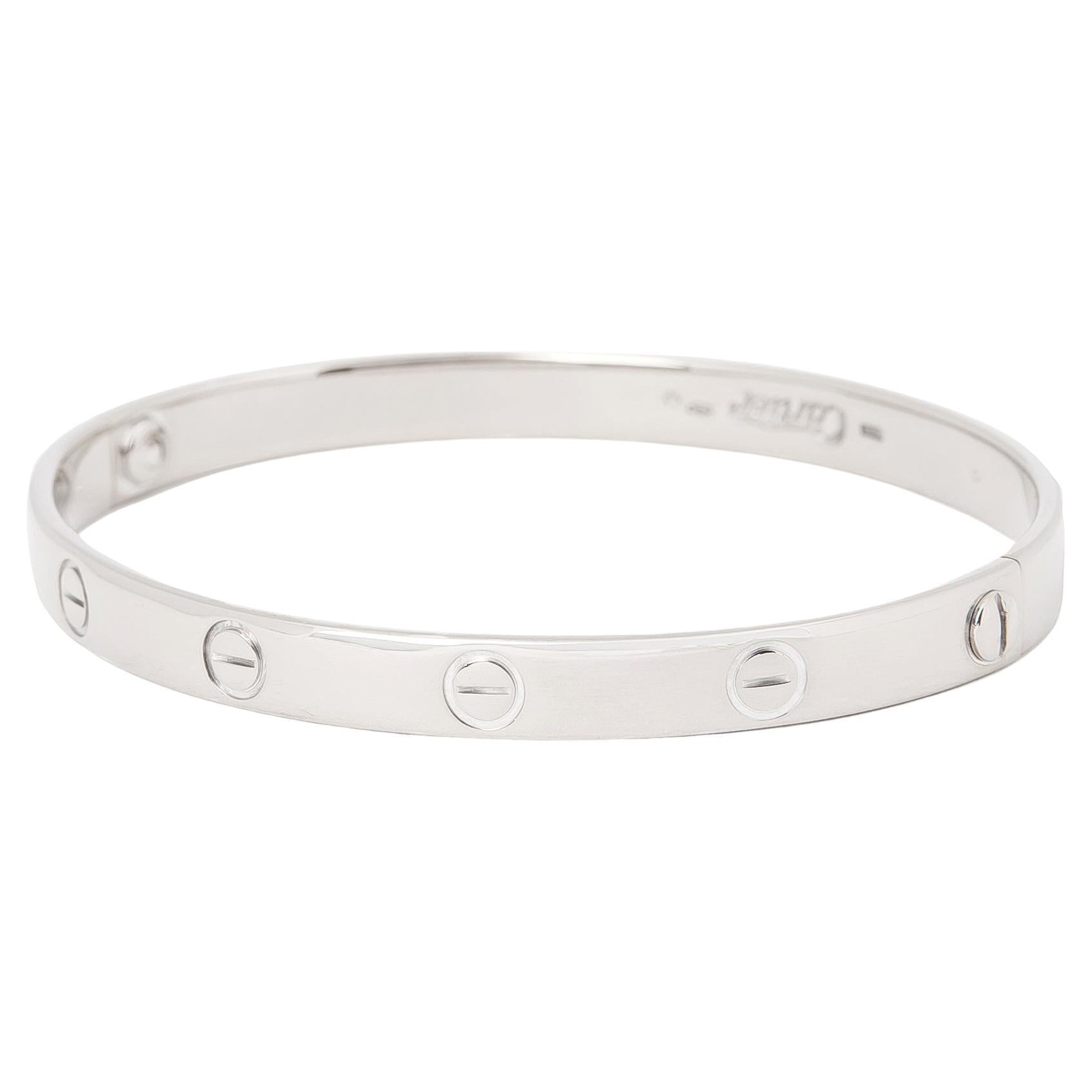 CARTIER LOVE Bangle Size 19 at 1stDibs