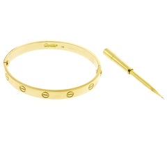 Pulsera Cartier Vintage Love, talla 17