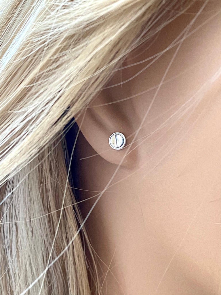 Cartier love stud earrings on sale