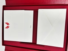 Cartier Vintage Luxury Stationery Set Circa 1990s Red Presentation Box