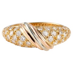 CARTIER Vintage Mimi Star Ring, 18K Gold & Diamonds, Circa 1990