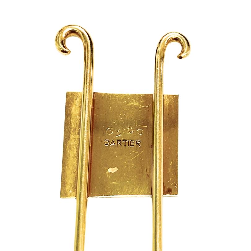 Pince à billets vintage de Cartier Pendentif en or 18k Unisexe en vente