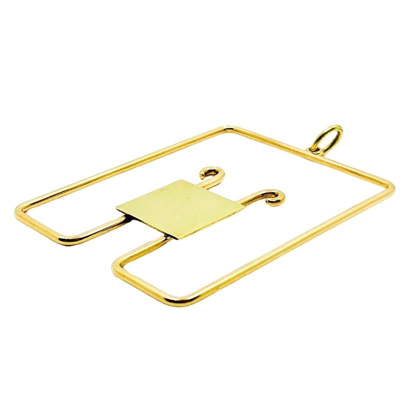 Pince à billets vintage de Cartier Pendentif en or 18k en vente 1