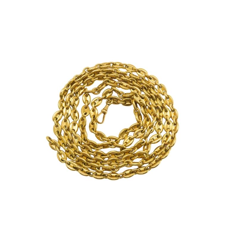Collier Vintage Cartier Or 18k Mariner Link Chain Excellent état - En vente à Beverly Hills, CA