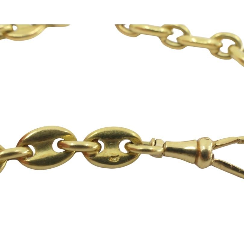 Collier Vintage Cartier Or 18k Mariner Link Chain en vente 4