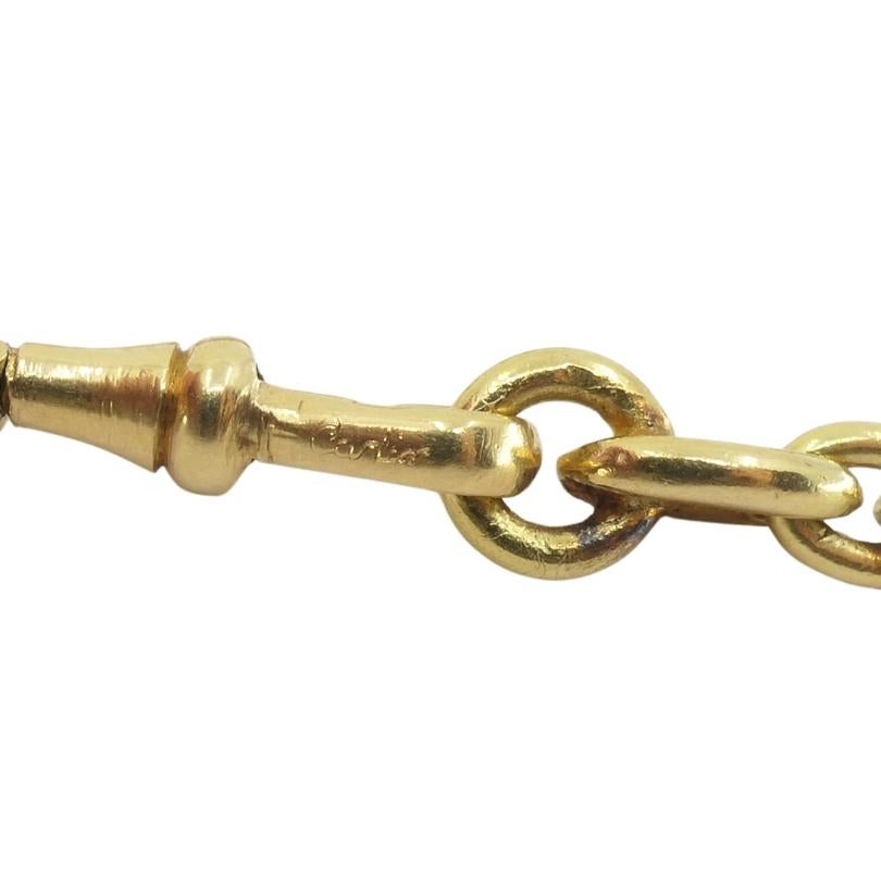 Collier Vintage Cartier Or 18k Mariner Link Chain en vente 5