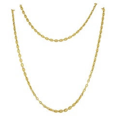 Cartier Vintage Necklace 18k Gold Mariner Link Chain