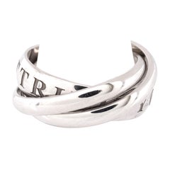 Cartier Vintage or Amour Et Trinity Ring 18k White Gold