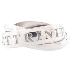 Cartier Vintage or Amour Et Trinity Ring 18k White Gold