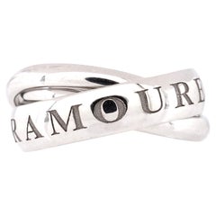 Cartier Vintage or Amour Et Trinity Ring 18k White Gold