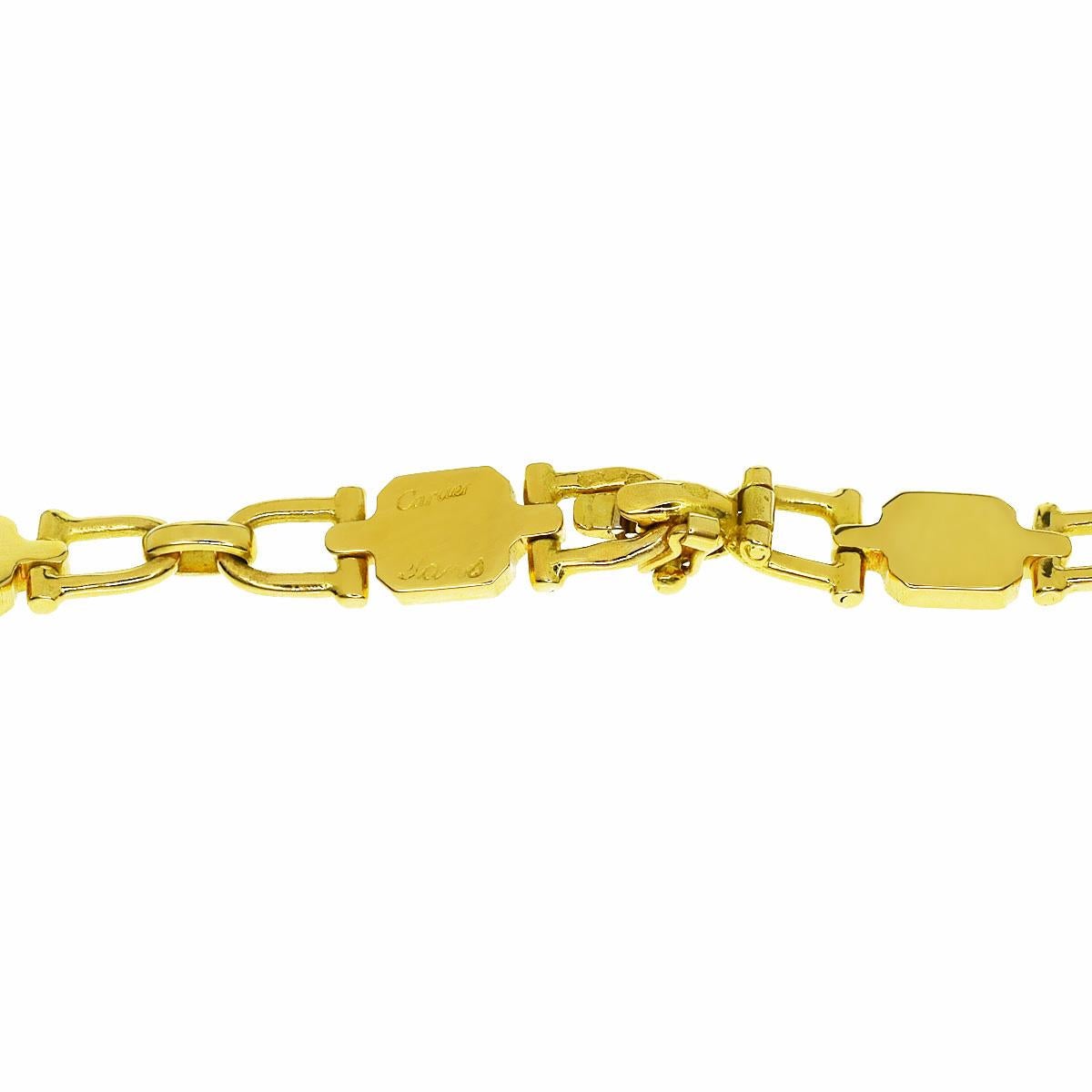 A magnificent Cartier Paris chain link necklace measuring 32.25