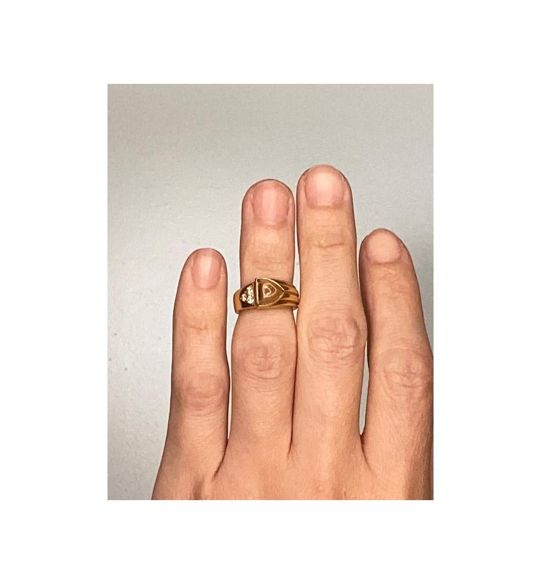 Cartier Vintage Ring in 18Kt Gold with 1.78 Ctw in VS Diamonds and Citrine For Sale 7