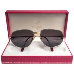 Cartier Vintage Romance Vendome 58mm Platinum France Sunglasses