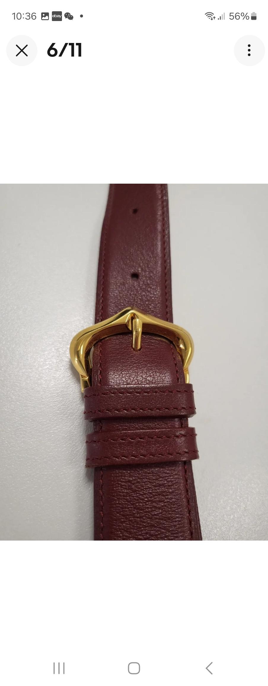 Cartier Vintage Ruby Red Messenger Flap Bag 5
