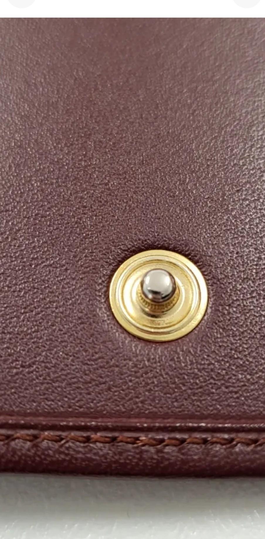 Cartier Vintage Ruby Red Messenger Flap Bag In Good Condition In PUTNEY, NSW