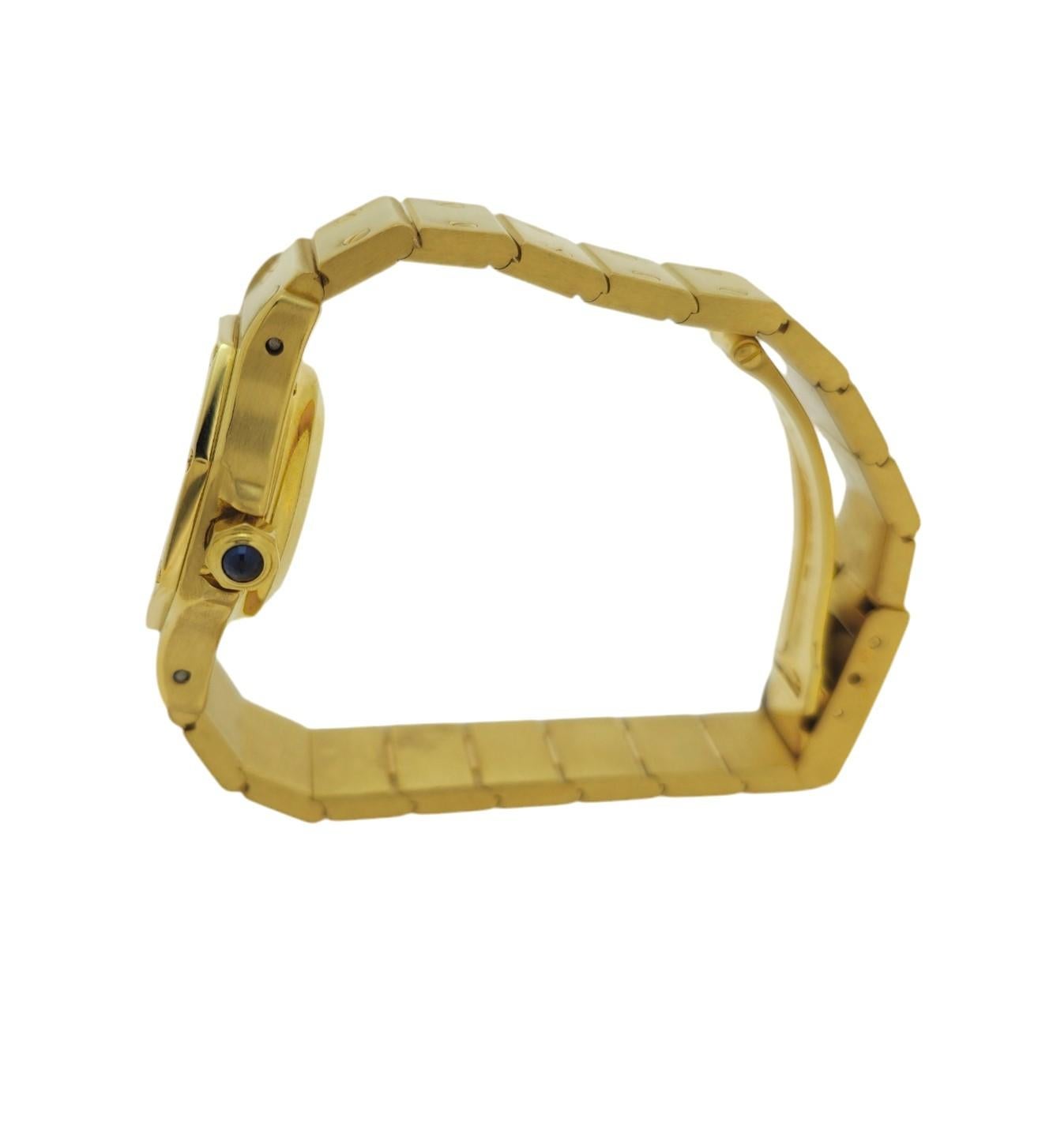 Cartier Vintage Santos 18K Gold Rundes Armband auf Armband, Vintage  1. Serie, um 1980 im Angebot 7