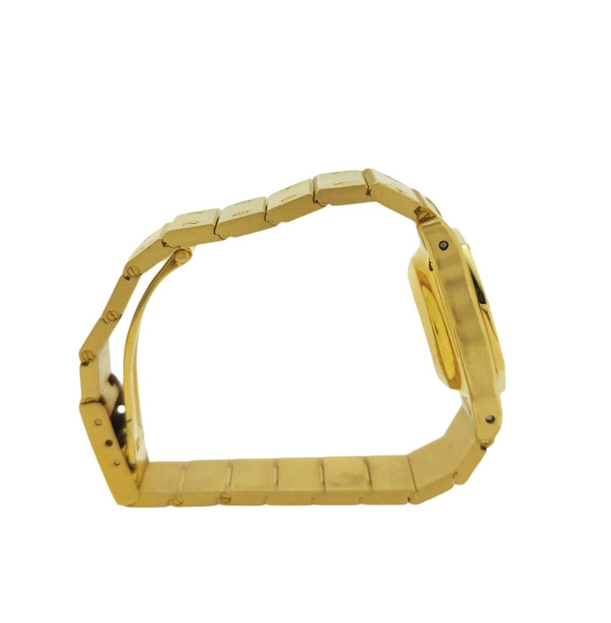 Cartier Vintage Santos 18K Gold Rundes Armband auf Armband, Vintage  1. Serie, um 1980 im Angebot 8