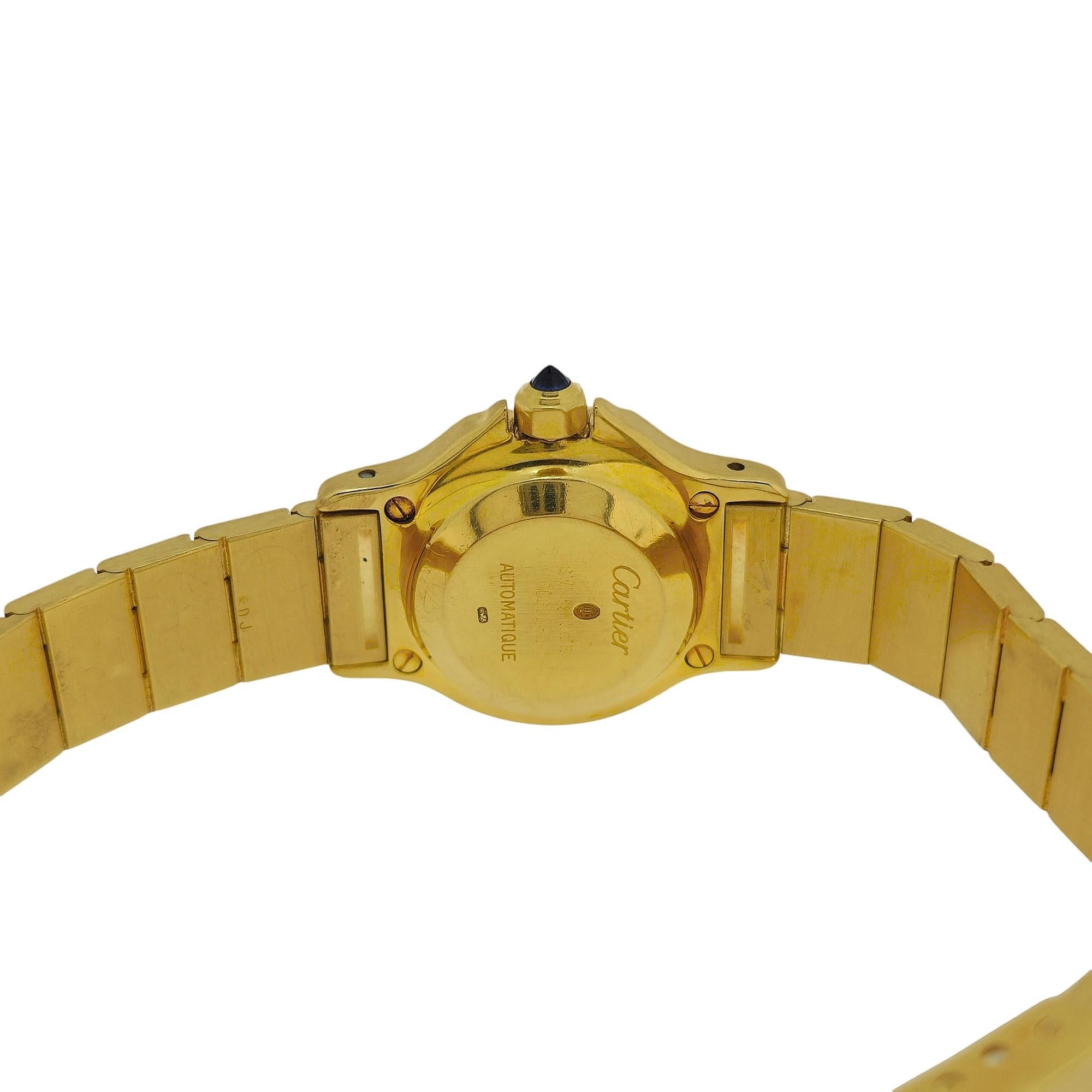 Cartier Vintage Santos 18K Gold Rundes Armband auf Armband, Vintage  1. Serie, um 1980 im Angebot 3