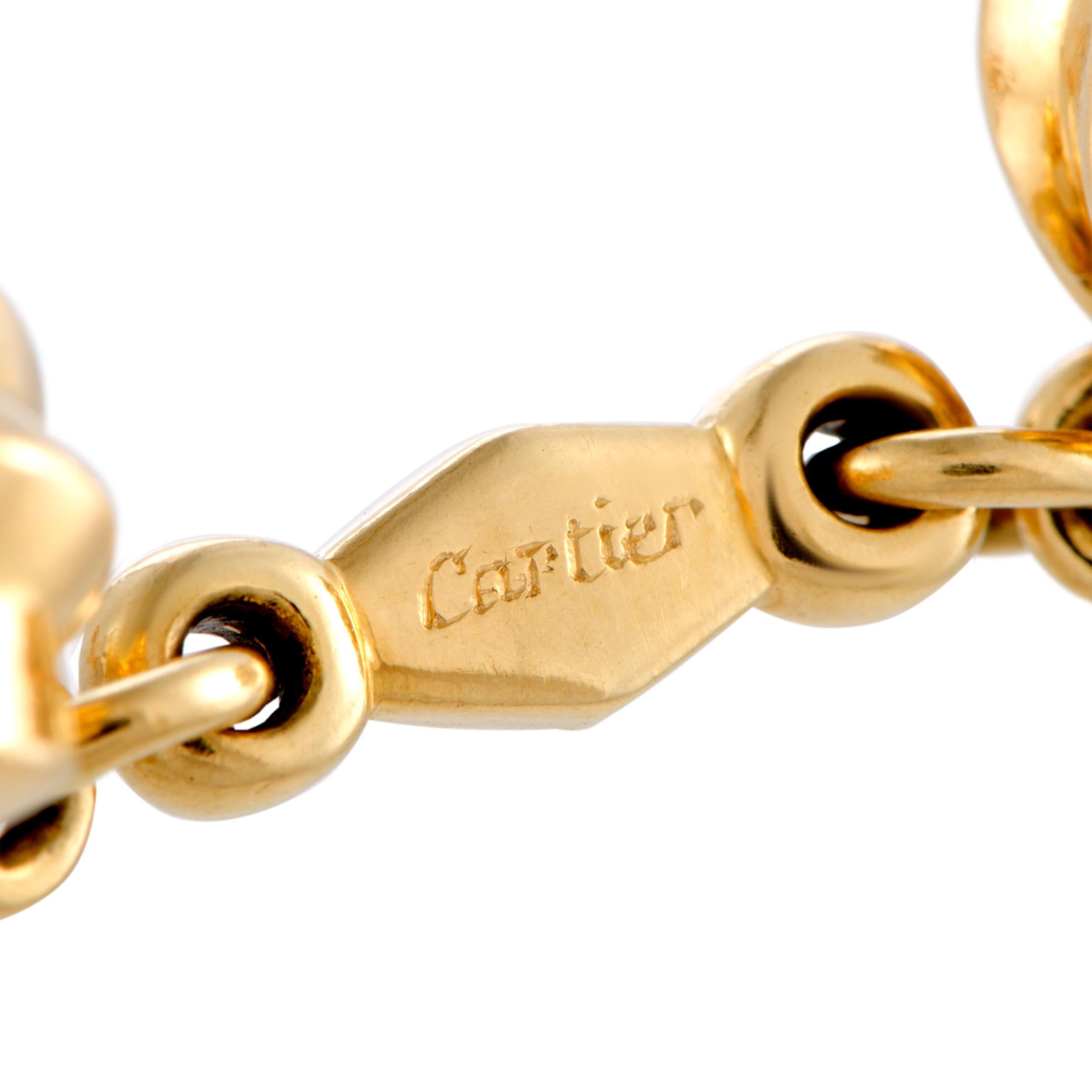 Cartier Vintage Sapphire Yellow Gold Cufflinks im Zustand „Hervorragend“ in Southampton, PA