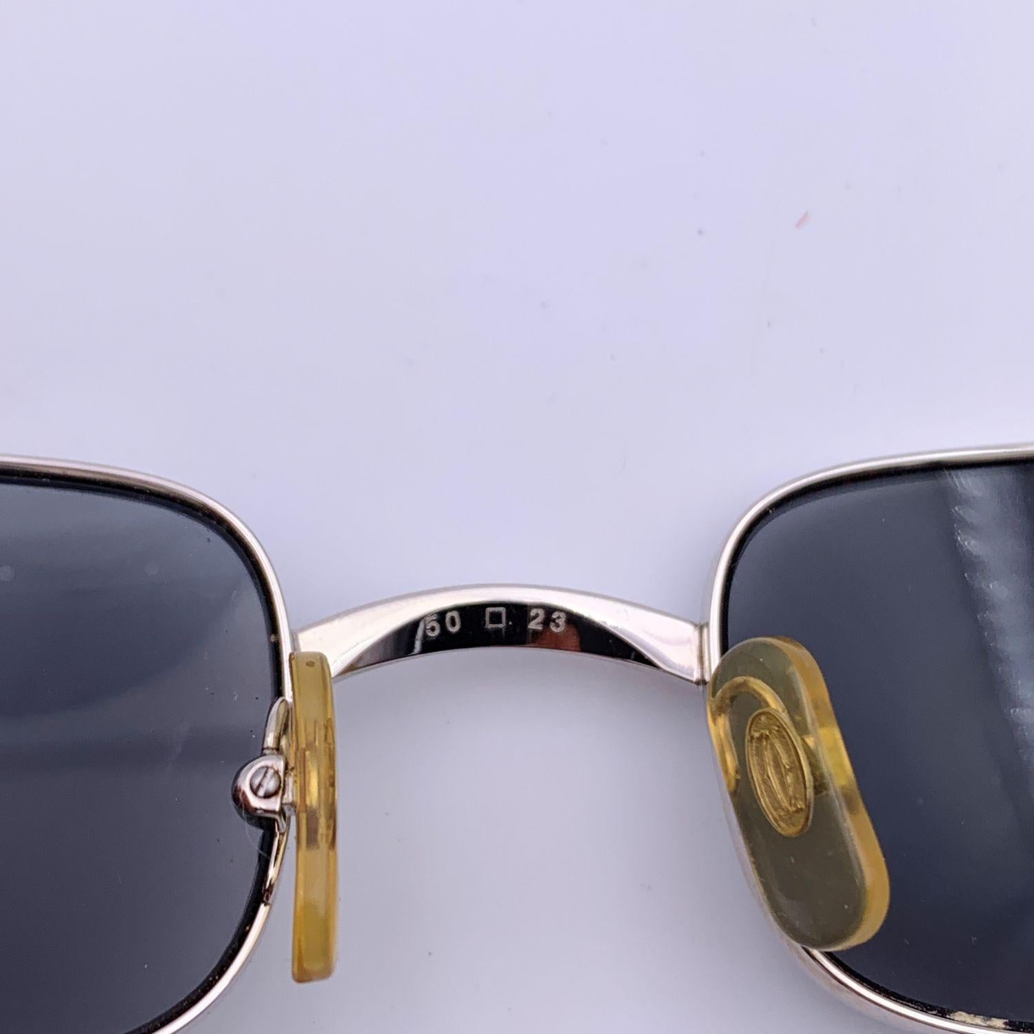 Cartier Vintage Silver Metal Dreamer Sunglasses 50/23 140mm 1
